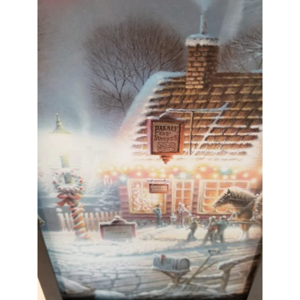 Vintage Terry Redlin Light Up Christmas Lantern Decoration Battery Working